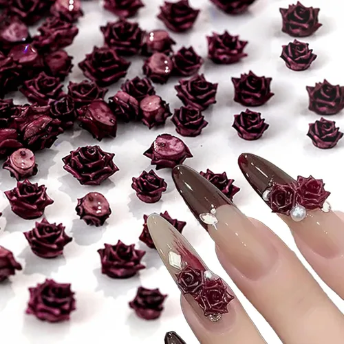 Miniatura 8 de WOKOTO 90 dijes de uñas de ángel en relieve blanco para uñas acrílicas 3D Angel Baby Nail Art Charms Retro Barroco Cupido Diseños Accesorios de Arte