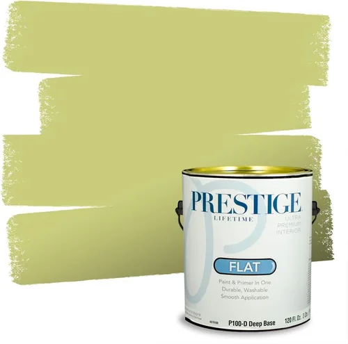 Miniatura 148 de PRESTIGE Pinturas Pintura interior e imprimación en uno, 1 galón, cáscara de huevo, aventura