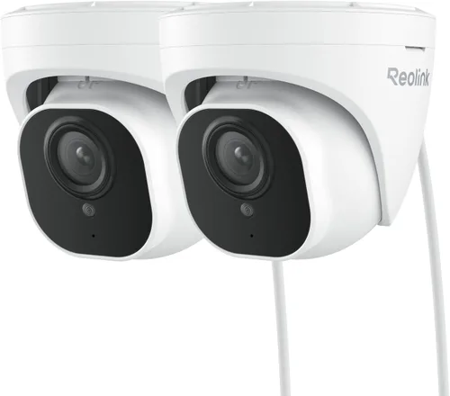 REOLINK Cámaras 4K para exteriores para seguridad del hogar, cámara de vigilancia IP PoE Dome con detección de humanos, vehículos/mascotas, 25 FPS