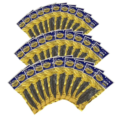 Miniatura 12 de Tiras gruesas de corte en kippered de estilo natural prémium de 1.75 onzas. Cecina de alce – Sin conservantes – Alto contenido en proteínas – Bajo