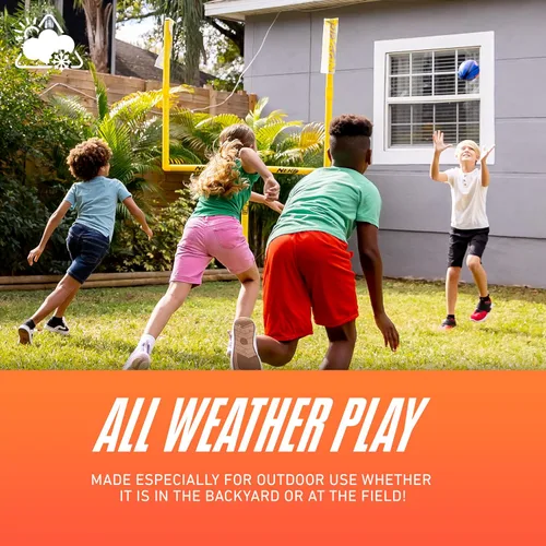 Miniatura 5 de Franklin Sports - Poste de portería de fútbol americano de acero auténtico de 8.5' x 5.5' - Poste para niños - Juego de postes de portería de fútbol