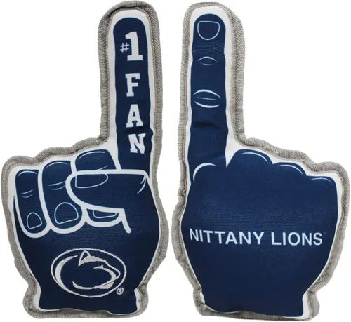 Pets First NCAA Penn State Nittany Lions #1 FAN TOY. El mejor juguete deportivo para perros con ribete de doble costura y material de nailon