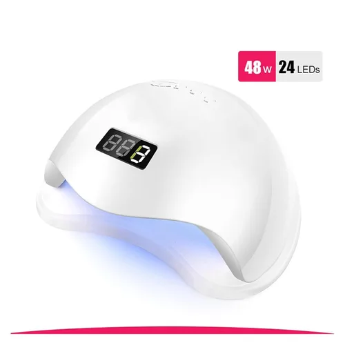 Miniatura 6 de Lámpara LED UV de 48 W, 24 luces LED para manicura, secado de uñas, lámpara de esmalte de uñas, 30 s/60 s/doble potencia, herramienta de manicura