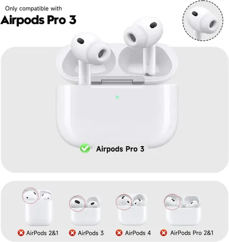Miniatura 2 de MINSCOSE Funda compatible con Airpods Pro de 3ª generación (2025) con kit de limpieza, diseño de patrón de arco 3D de marco ondulado con bonito