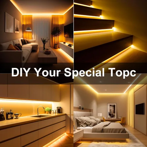 Miniatura 5 de Tira LED COB, tira de luz LED COB blanca cálida de 16.4 pies, tira de luz LED regulable de 2700 K, CRI92+, 0.315 in de ancho, cinta LED flexible