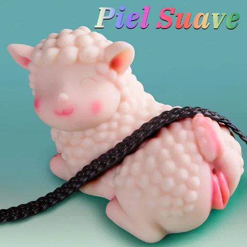 Miniatura 3 de Muñeca sexual realista Torso para hombres – Masturbador masculino de oveja con vaginal apretado, anal profundo, tamaño completo, lindo juguete