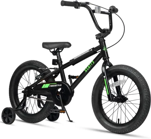 Miniatura 32 de cubsala Bicicleta para niños de 12, 14, 16, 18 pulgadas, estilo BMX, con ruedas de entrenamiento, freno para niños de 2 a 10 años, varios