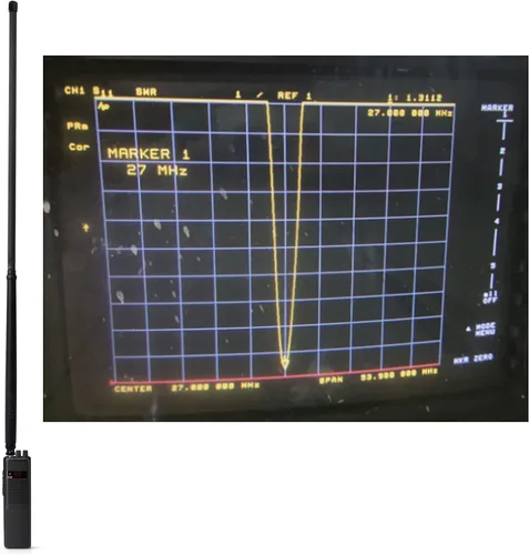 Miniatura 3 de HYS Antena BNC de radio CB de mano de 27 Mhz para Cobra HH50WXST HHRT50 Midland 75-822 75-785 Uniden PRO401HH PRO501HH Radio portátil de mano CB-Way
