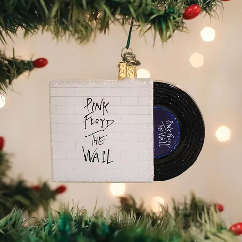 Miniatura 2 de Old World Christmas The Wall Album Cover (Pink Floyd) Adorno soplado de vidrio para árbol de Navidad, decoración navideña hecha a mano, colección
