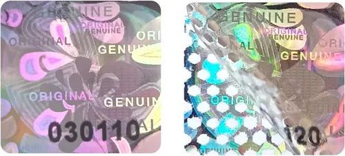 380 calcomanías holográficas a prueba de manipulaciones, etiquetas y sellos de seguridad originales, a prueba de manipulaciones con número de serie