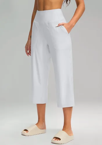 Miniatura 2 de G Gradual Capris para mujer, pantalones de yoga de pierna ancha con bolsillos, cintura alta, pantalones de mujer