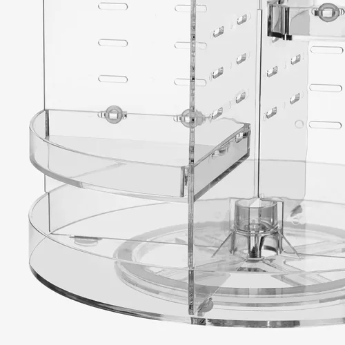 Miniatura 6 de HBlife Organizador de maquillaje giratorio 360º de talla grande, carrusel ajustable de gran capacidad, organizador giratorio de perfumes