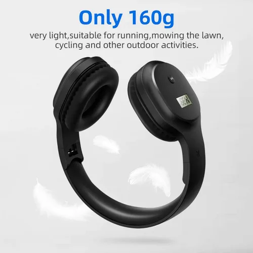 Miniatura 4 de Audífonos de Radio FM Personales Recargables y Portátiles con Mejor Recepción, Auriculares Inalámbricos con Protectores Auditivos para Correr