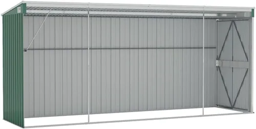 Miniatura 7 de vidaXL vidaXL Cobertizo de almacenamiento, cobertizo de jardín montado en la pared con puertas dobles con cerradura, cobertizo de almacenamiento al