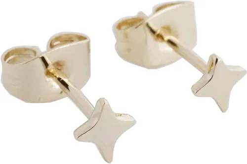 HONEYCAT Pendientes de tuerca Origami Starburst en oro, oro rosa o plata Joyería minimalista y delicada