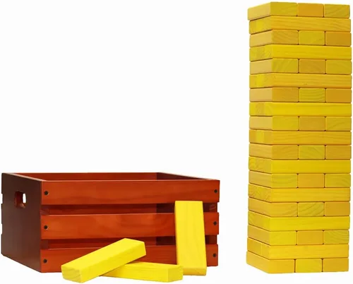Miniatura 36 de Tailgating Pros Maderas gigantes de primera calidad con caja manchada: ¡elige los colores de tu equipo! Juego gigante para patio al aire libre