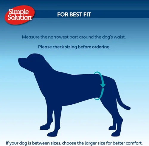 Miniatura 6 de Simple Solution Envolturas desechables para macho, bandas absorbentes a prueba de fugas para el vientre para perros, ayuda para la incontinencia