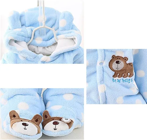 Miniatura 2 de Gaorui Traje de bebé recién nacido, con capucha, abrigo de invierno, ropa para niños pequeños