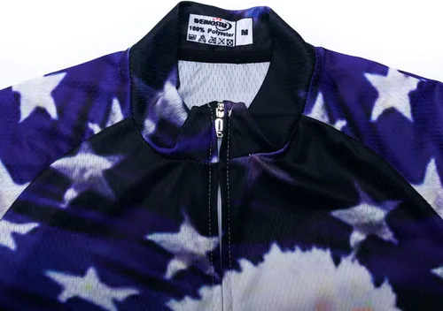 Miniatura 166 de Weimostar Hombre Ciclismo Jersey Manga Corta Bicicleta Ropa Multicolor Diamante