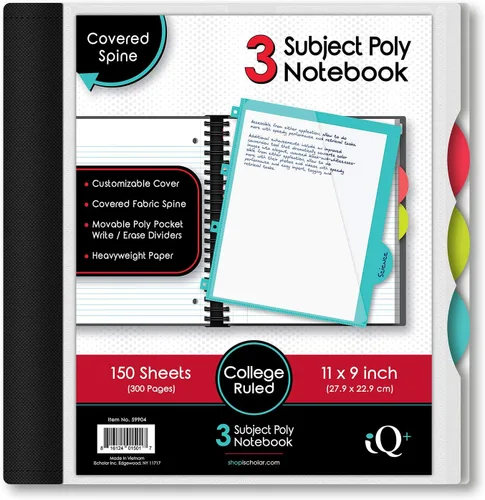 Miniatura 36 de Cuaderno de notas IQ Subject con espiral