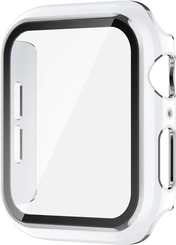 Miniatura 23 de Funda compatible con Apple Watch de 1 37⁄64 pulgadas (40 mm), serie 6/5/4/SE, con protector de pantalla de vidrio templado integrado, carcasa Negro