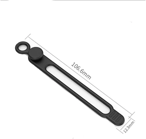 Miniatura 5 de 18 correas de silicona para cables organizadores para guardar auriculares, cables de carga de teléfono, bridas de cables altamente elásticas