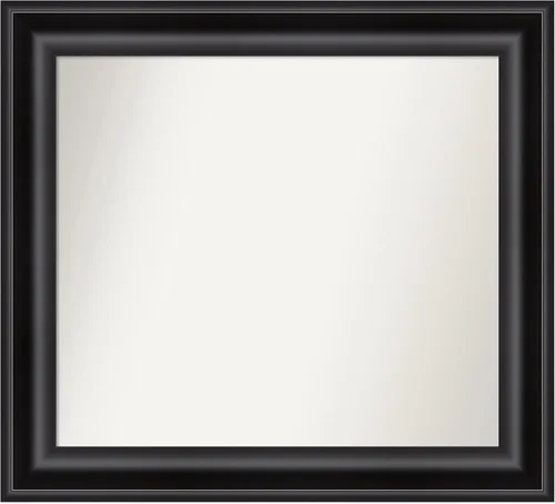Miniatura 619 de Amanti Art Espejo personalizado, espejo de baño negro puente, espejo de pared o espejo de tocador de baño sobre el fregadero (26 x 26 pulgadas)