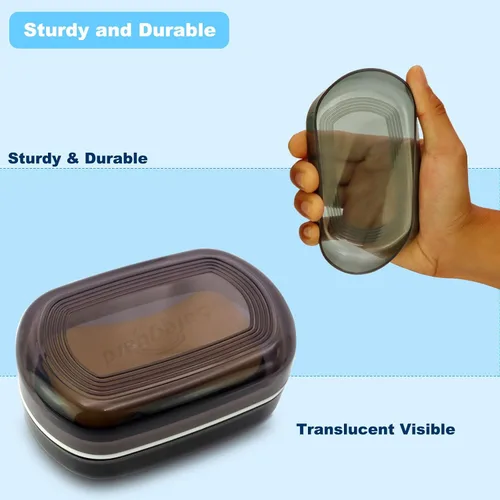 Miniatura 6 de HAYSNA Contenedor de jabón de viaje, soporte para jabón de barra, funda de jabón portátil, jabonera con tapa para viajes, campamento, gimnasio, baño