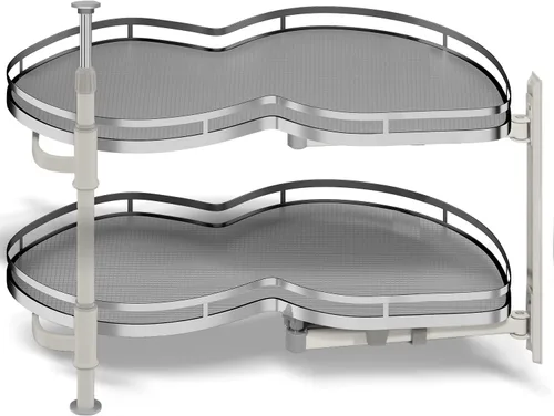 Organizador extraíble de armario de esquina ciega, organizador de gabinete extraíble de cierre suave de 36 pulgadas, gabinete de esquina Lazy Susan