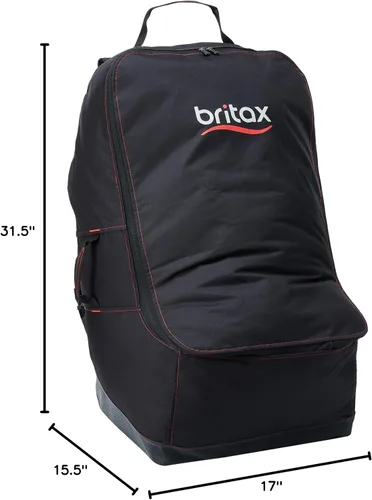 Miniatura 6 de Britax Bolsa de viaje para asiento de automóvil con correas acolchadas para mochila, resistente al agua, ruedas integradas, múltiples asas