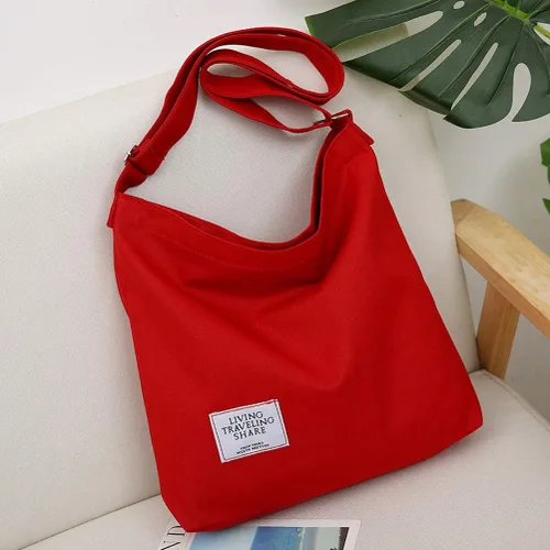 Miniatura 30 de Covelin - Bolsa de hombro informal de lona para mujer, estilo bohemio y retro, bolsa de mano, bolso cruzado, tamaño grande