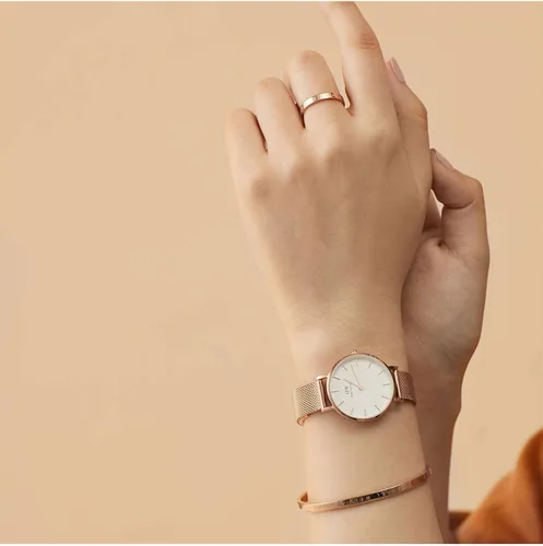 Miniatura 6 de Daniel Wellington Reloj Petite de acero inoxidable oro rosa (316L)