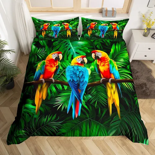 Miniatura 10 de Erosebridal Funda de edredón de leopardo, juego de cama de girasol, diseño abstracto de piel de guepardo para niños, niñas y mujeres, hombre, funda