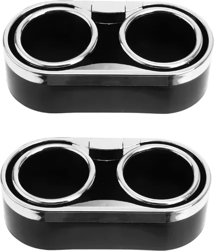 Soporte de doble taza automático para coches, camiones y SUV, soporte estable para bebidas de automóvil, organizador de bebidas de doble agujero,