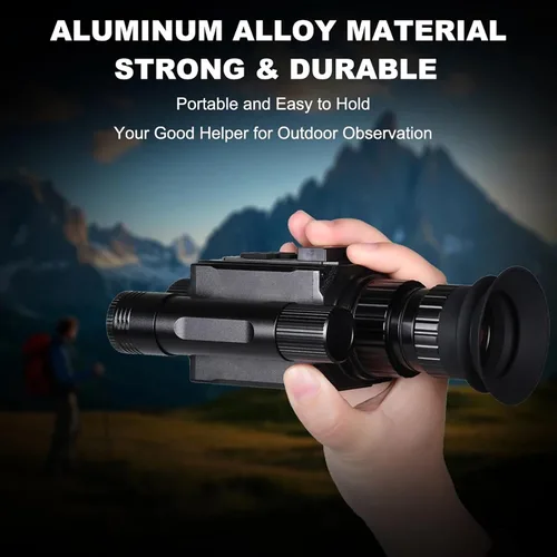Miniatura 6 de Gafas digitales de visión nocturna de 950 Nm, monocular montado en el casco con pantalla AMOLED HD de 1.4 pulgadas para camping, caza y seguridad