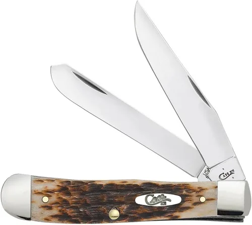 Miniatura 5 de Case XX WR Navaja de bolsillo Natural Smooth Bone Trapper W/Shield Artículo #1445 - (6254 SS) - Longitud cerrada: 4 1/8 pulgadas