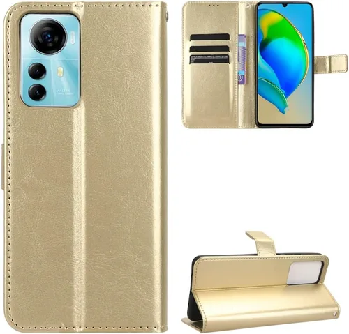 Miniatura 14 de Funda para Honor X50i, funda de cuero con tapa para Honor X50i 5G CRT-AN00 Case Gold Oro