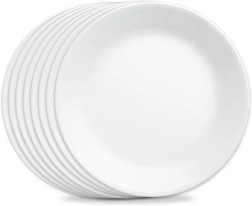Miniatura 13 de Corelle Vitrelle - Juego de 6 platos para ensalada y aperitivos, vidrio de triple capa y resistente a las astillas, platos redondos ligeros de 6 3/4