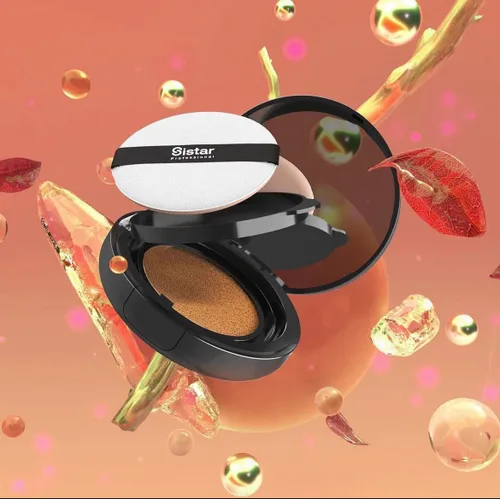 Miniatura 4 de Sistar Skin Perfecting BB Cushion Cobertura completa de larga duración Natural Glow Foundation On The Go Case With Mirror (Luz)