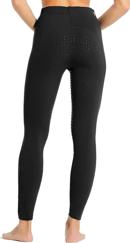 Miniatura 2 de Willit Pantalones de equitación para mujer con asiento completo, pantalones de silicona con bolsillo con cremallera