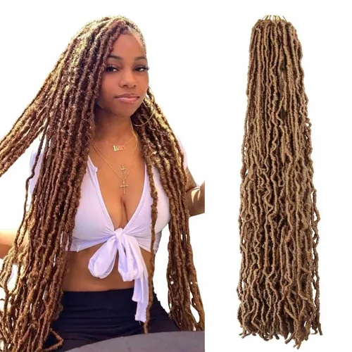 Miniatura 16 de Mytarku 8 paquetes de rastas suaves de 24 pulgadas con extremos rizados, rastas de pelo sintético de ganchillo bohemias para mujeres rastas de 1b