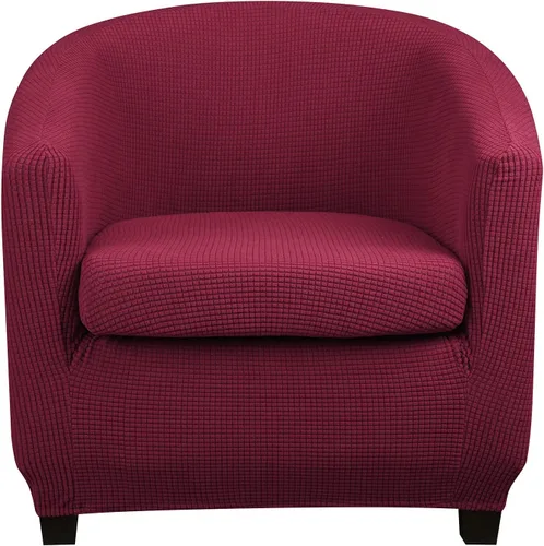 Miniatura 12 de Lellen Funda para silla de club con funda de cojín de asiento, fundas de sofá, fundas redondas para silla de bañera, funda protectora de sillón