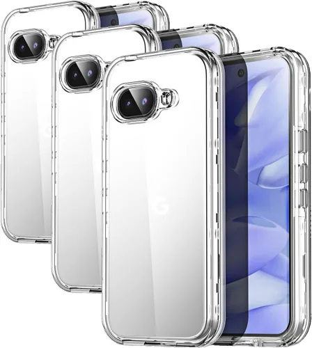 Miniatura 10 de AICase Funda transparente para Google Pixel 9a (6.3 pulgadas), resistente protección contra caídas, cuerpo completo, a prueba de golpes, a prueba