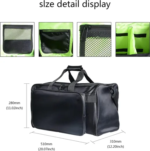 Miniatura 4 de Bolsa de deporte multifunción de 30L - Bolsa impermeable con almacenamiento ajustable de 4 capas y correa para el hombro para gimnasio, viajes