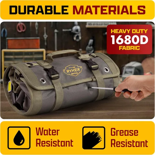 Miniatura 6 de The Ryker Bag PRO - Bolsa oficial organizadora de herramientas con 4 bolsas desmontables y organizador de llaves, para mecánico, motocicletas Bolsa