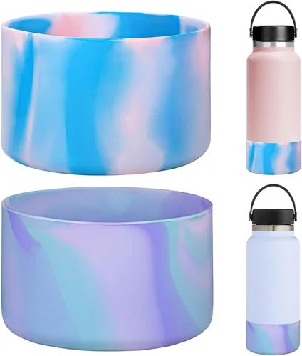 Miniatura 18 de HEYSKAY Funda protectora de silicón para base de botella de 12-24 oz para botella de agua Hydro Flask, y compatible con Stanley, Yeti, Simple Modern