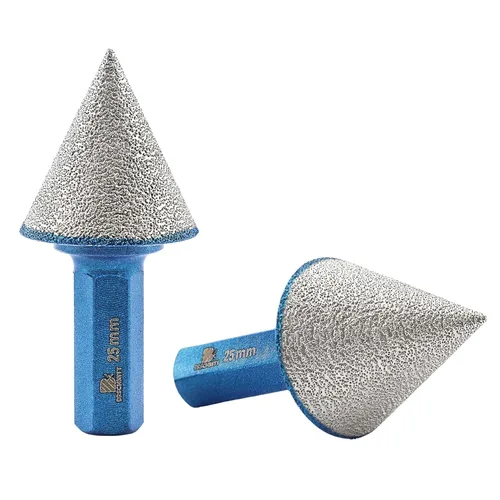 Miniatura 7 de Brocas biseladoras de diamantes, brocas avellanadas de diamante, 4/5 pulgadas (0.787 in), ampliación, pulido, agujeros exsit para azulejos