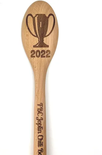 Miniatura 7 de Trofeo Chili Cook Off 2025, cuchara de cocina grabada de madera, premio de competencia de cocina personalizado, premio campeón de chile, cuchara