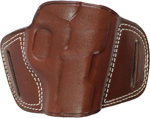 Miniatura 28 de YT HOBBY Funda para pistola de cuero hecha a mano con deslizamiento rápido en la cintura OWB Marrón - mano derecha