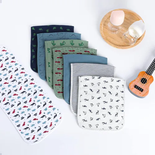Miniatura 7 de Hakochia Paños para eructos para bebé, niño y niña, de algodón orgánico, grandes, unisex, extra absorbentes, suaves, neutros, trapos para eructos